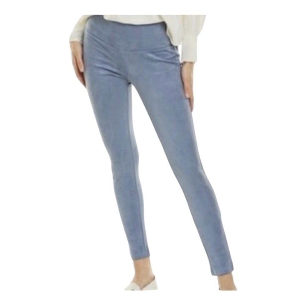 J. McLaughlin Lori Leggings Women's Size S French Blue Faux Suede High Waist